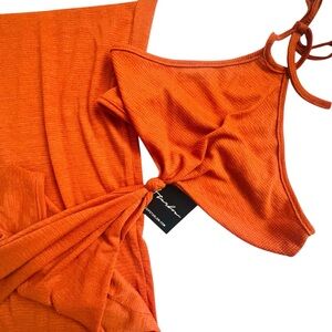 Starlow Cut Out Halter Midi Dress